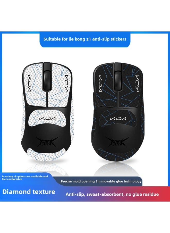 Generic Suitable For ATK Strong Empty Z1 PRO/MAX Mouse Non-slip Stickers Ultra Full Bag With Back Stickers Sweat-absorbent Non-slip Wholesale-Color:Atk Fiery Space Z1-sy-037 White Gundam/white Diamond-all Inclusive  - Image 2