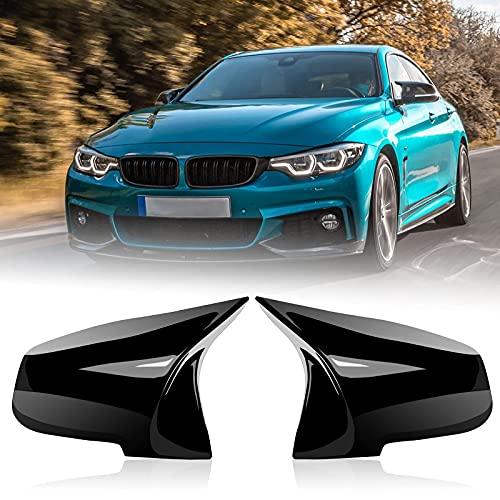 TEANTECH Door Mirror Covers,Glossy Black Replacement Rearview Side Mirror Covers Caps Rearview Replacement for BMW F20 F22 F23 F30 F31 F32 F33 F36 F87 M2 X1 E84 - Image 5