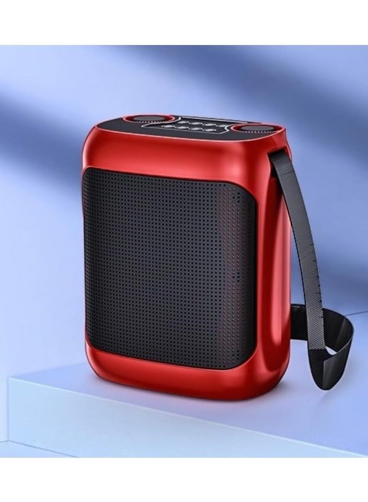 REBENUO YS-220, 2 Mic Home Karaoke KTV Microphone Wireless Karaoke Microphone Speaker UHF Microphones Speakers - Image 2