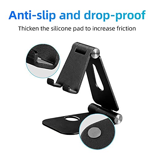 cocopar Monitor Stand Adjustable Desk Mobile Phone Holder Fully Foldable Aluminum Compatible for Smartphone Portable Monitor iPad iPhone 12 Pro Mini Nintendo Switch Tablets - Image 4