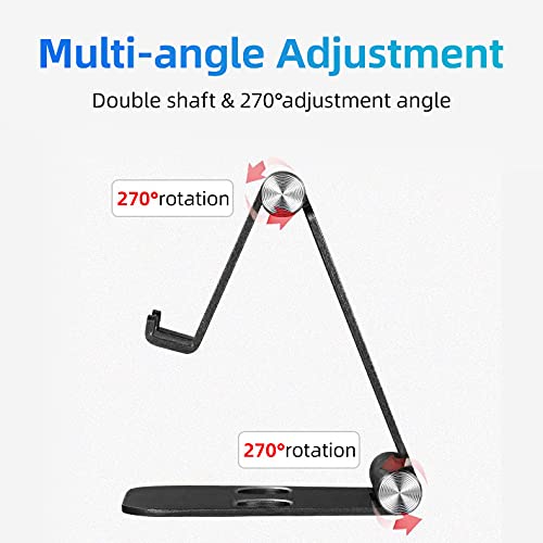 cocopar Monitor Stand Adjustable Desk Mobile Phone Holder Fully Foldable Aluminum Compatible for Smartphone Portable Monitor iPad iPhone 12 Pro Mini Nintendo Switch Tablets - Image 3