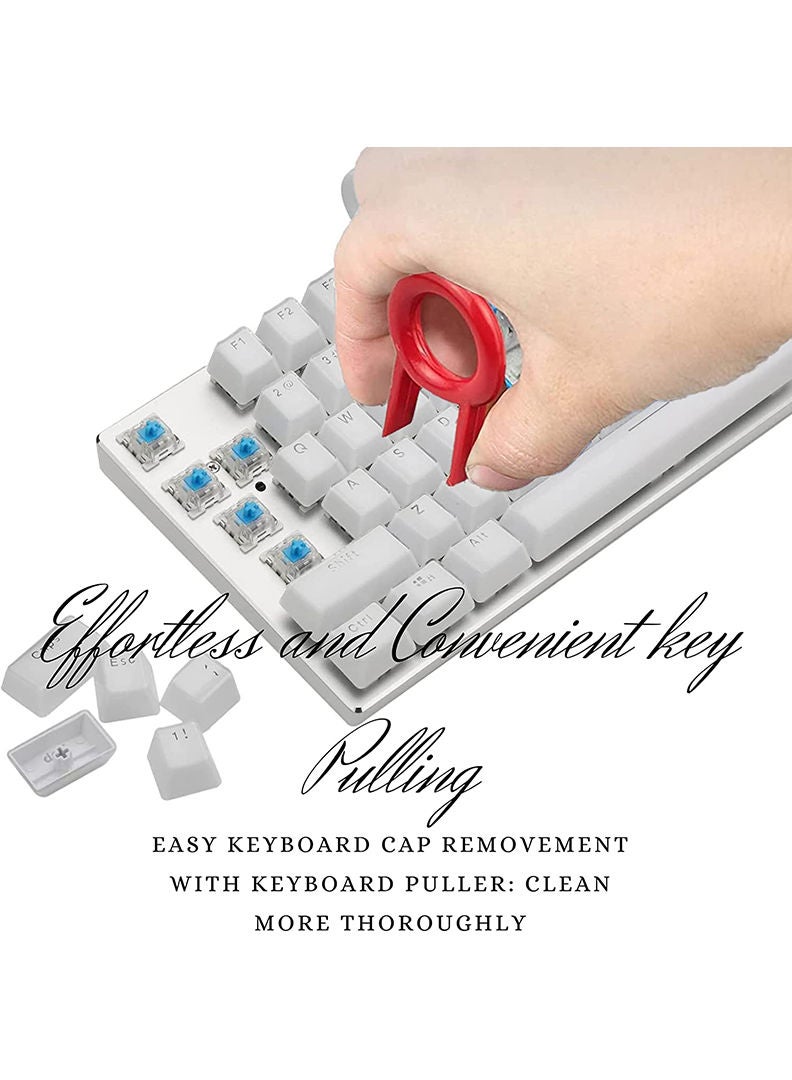 Theodor Cleaning Soft Brush Keyboard Cleaner 5-in-1 Multi-Function Computer Cleaning Tools Kit Keycap Puller Remover Multi Brush for PC Laptop Camera Lens Black - Image 3