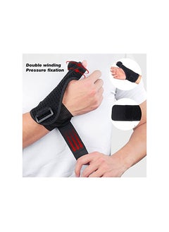 Halamine Sport Thumb Wrist Support Sleeve, Breathable and Adjustable Thumb Wrist Gloves, Gloves for Pain Relief Arthritis Tendonitis Sprained,Upgraded version, Black,  - Image 3