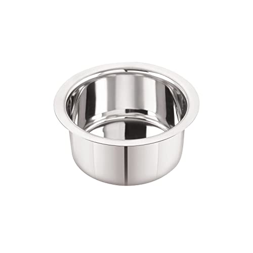 Neelam Stainless Steel 8 22G Flat Bottom Tope, 550ml, Silver Durable, Durable Cookware for Efficient Cooking, Boiling, and Steaming with Excellent Heat Retention and Long-Lasting Performance. - Image 1