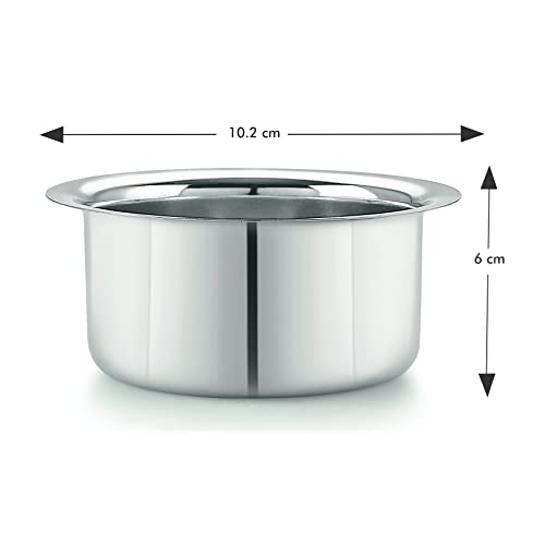 Neelam Stainless Steel 8 22G Flat Bottom Tope, 550ml, Silver Durable, Durable Cookware for Efficient Cooking, Boiling, and Steaming with Excellent Heat Retention and Long-Lasting Performance. - Image 5