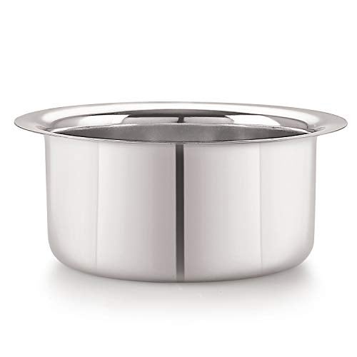 Neelam Stainless Steel 8 22G Flat Bottom Tope, 550ml, Silver Durable, Durable Cookware for Efficient Cooking, Boiling, and Steaming with Excellent Heat Retention and Long-Lasting Performance. - Image 2