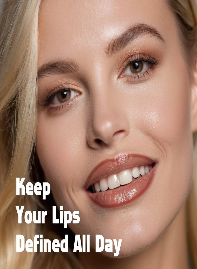 كيموز محدد شفاه كيموس القابل للتقشير، لون شفاه يدوم طويلاً، مقاوم للماء، لا يترك أثراً، لون غني، لمسة نهائية مطفية - Image 5