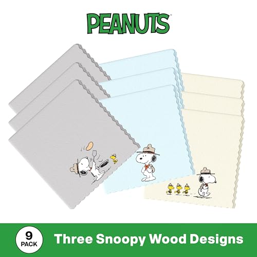Purgenic Microfiber Cloth & Glasses Wipes (9 Pack) Lens & Glasses Cleaning Cloth - Eye Glass Clean Cloths - Eyeglass Cleaning Cloths - Camera Lenses & Gadget Delicate Screens - Snoopy - Image 3