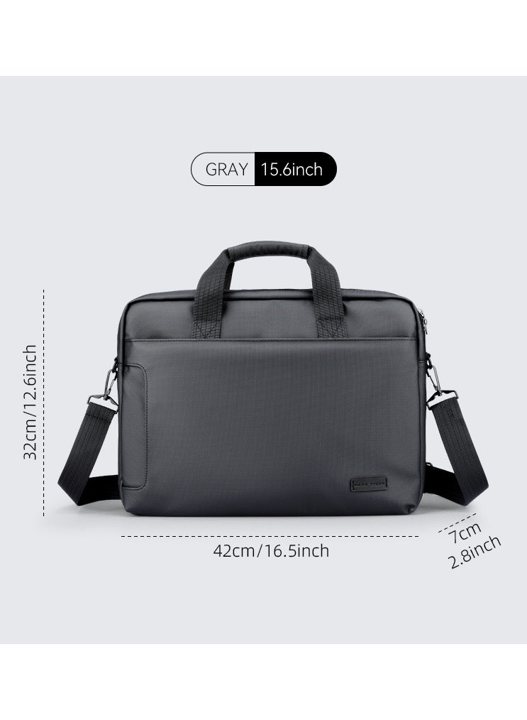 Mark Ryden MR-425D Grey 15.6 Inch Business Laptop Briefcase for Men Water Resistant Oxford Fabric 360 Protection Crossbody and Hand Carry Office Bag - Image 2