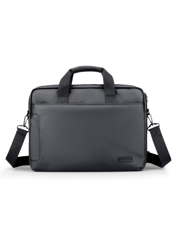 Mark Ryden MR-425D Grey 15.6 Inch Business Laptop Briefcase for Men Water Resistant Oxford Fabric 360 Protection Crossbody and Hand Carry Office Bag - Image 1