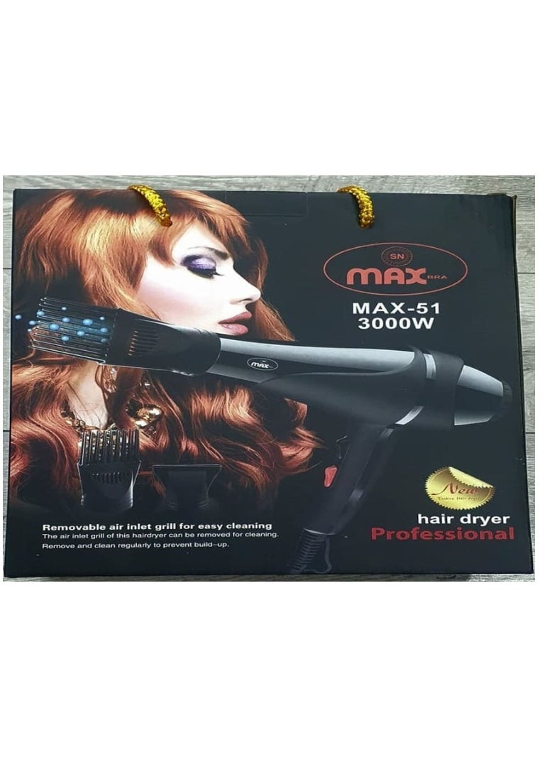 Max - Professional Hair Dryer, 3000 Watt - Image 1