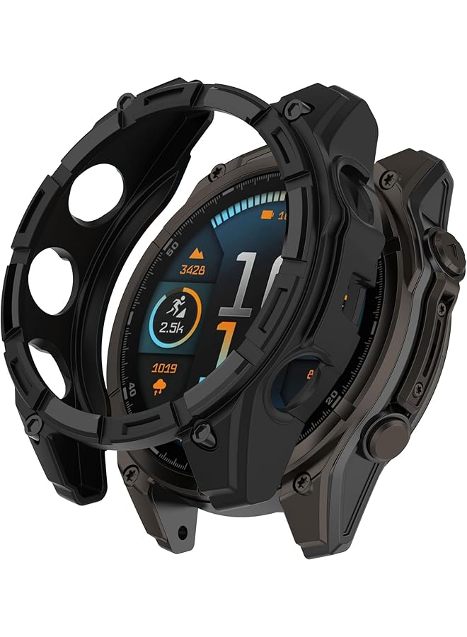 إيروريكس جراب واقي من مادة TPU متوافق مع Garmin Fenix 8 47Mm جراب واقي للساعة من مادة TPU متوافق مع Garmin Fenix 8 47Mm أسود - Image 1
