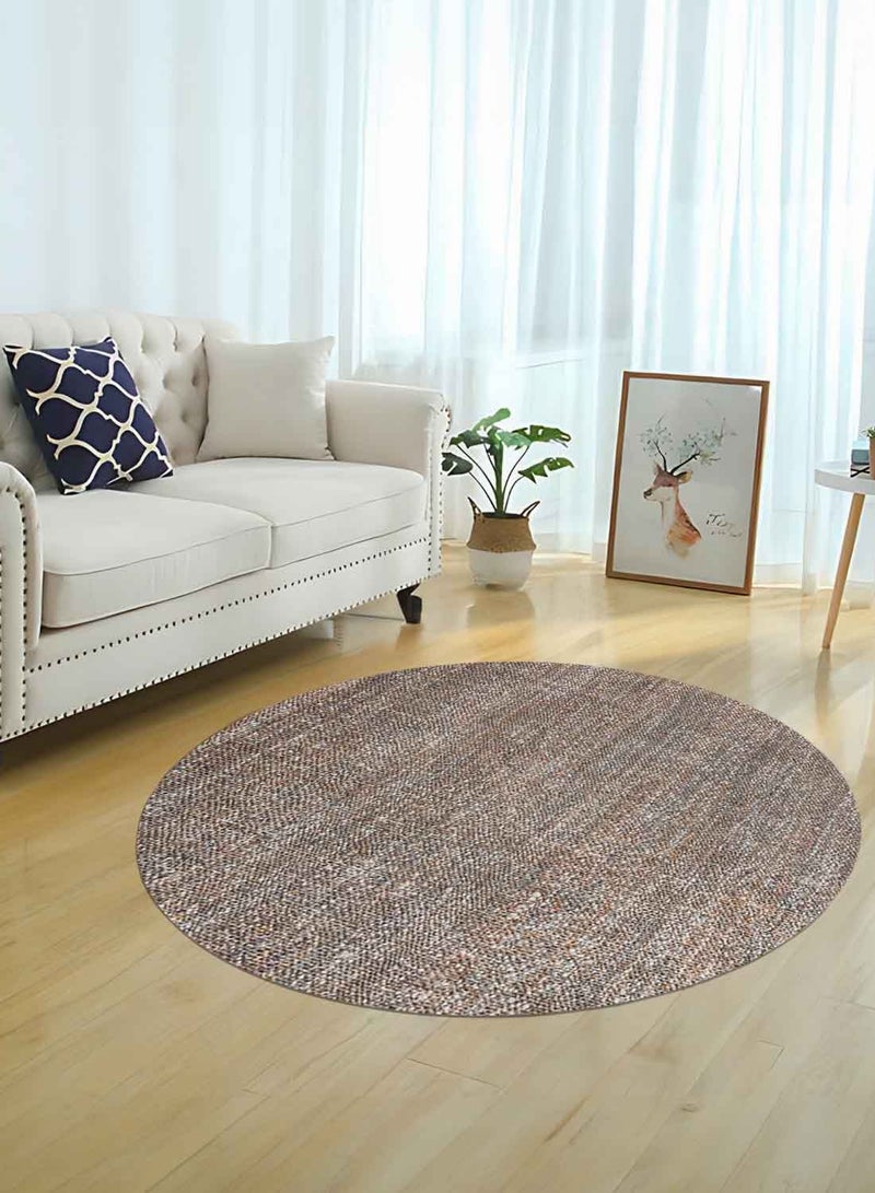 EVELYN - JUTE /POLYESTER RUG - 120 CM ROUND - Image 1