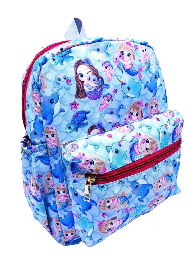 ECHO BOOMERS Echoboomers Mermaid Printed Casual Backpacks, 12 inch, Stylish and Trendy backpacks, Water Resistant and Lightweight Mini Bags - Image 1