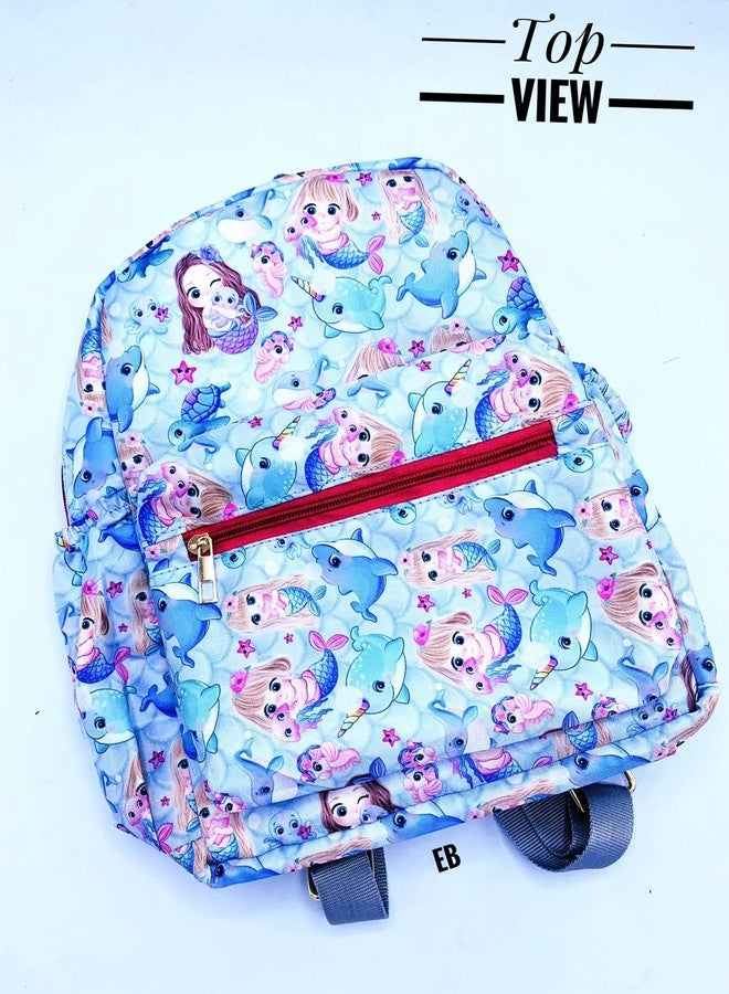 ECHO BOOMERS Echoboomers Mermaid Printed Casual Backpacks, 12 inch, Stylish and Trendy backpacks, Water Resistant and Lightweight Mini Bags - Image 2