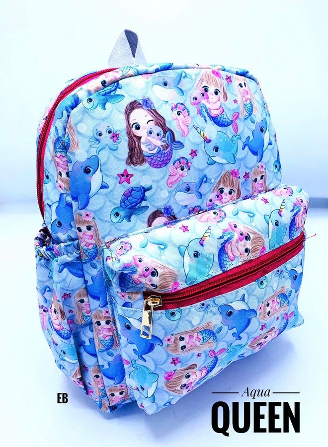 ECHO BOOMERS Echoboomers Mermaid Printed Casual Backpacks, 12 inch, Stylish and Trendy backpacks, Water Resistant and Lightweight Mini Bags - Image 3