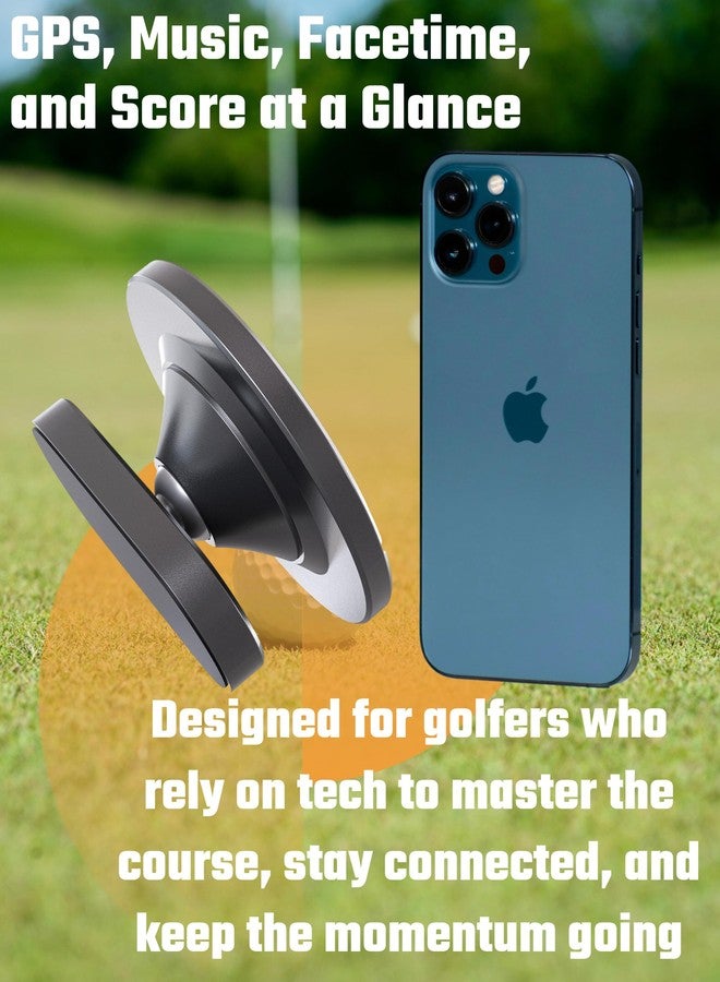BLAUBECK حامل هاتف مغناطيسي من سبائك الألومنيوم لعربات الجولف متوافق مع iPhone MagSafe و Android مع Club Car و Icon و Yamaha و EZGO ملحقات عربات الجولف - Image 5