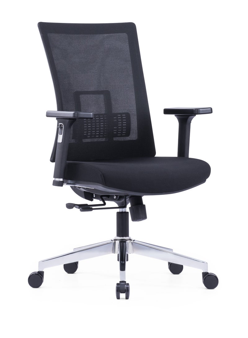 Mesh Ergonomic Office Chair with Adjustable Lumbar Support - Ergonomic Desk Chair for Home & Office - Image 1