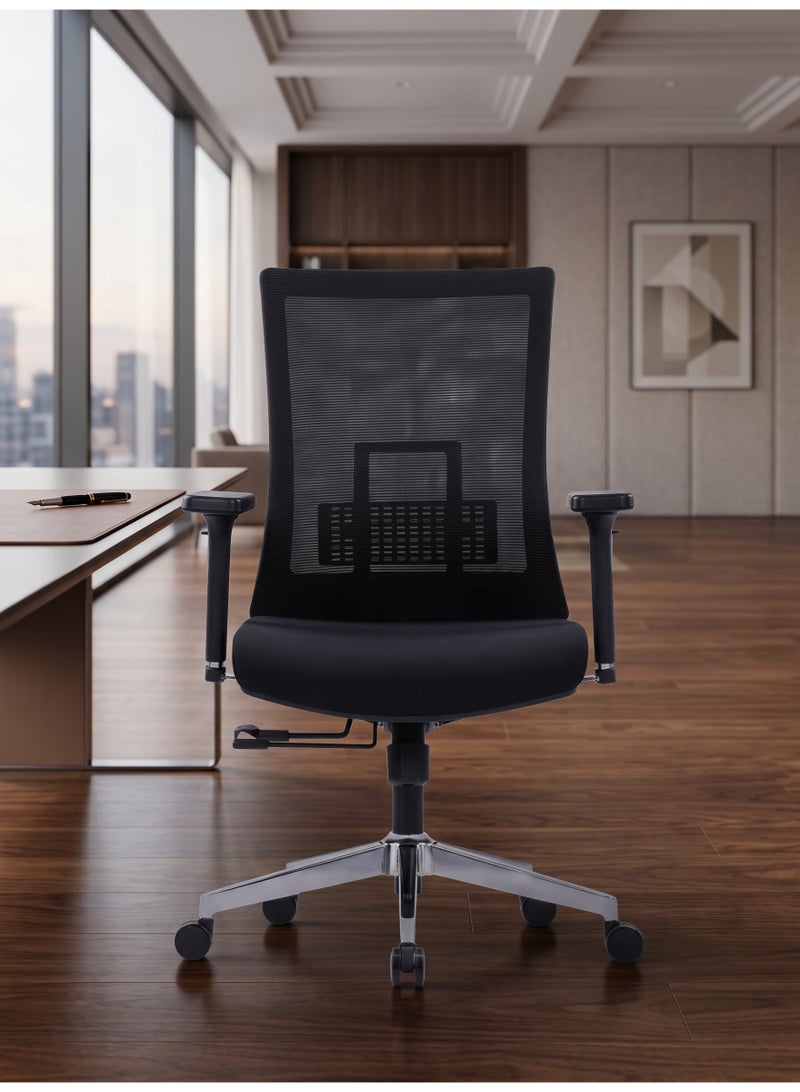 Mesh Ergonomic Office Chair with Adjustable Lumbar Support - Ergonomic Desk Chair for Home & Office - Image 4