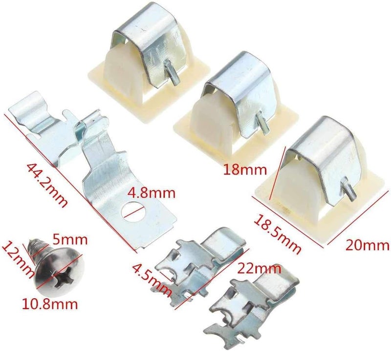 Swess 279570 Dryer Door Latch Kit Part For Whirlpool Kenmore Frigidaire Dryer Door latch Strike Replaces 5366021400 279570 93717 694343 696144 8208 830751Set of 3 by Swess - Image 2