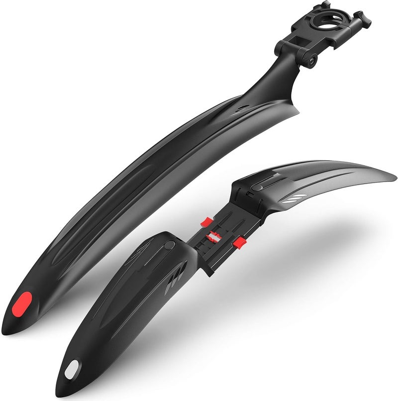 VELMIA Bike Fender Set [24-29 inch] - Universal Bike mud Guard, Mountain Bike Fender Against Splashing Water & Dirt I Bicycle fenders, Bike fenders - Image 2