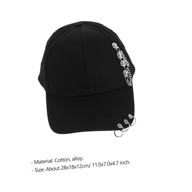قبعة بيسبول سلسلة قبعة صيفية للأولاد باللون الأسود مقاس 18 عامًا - Image 5