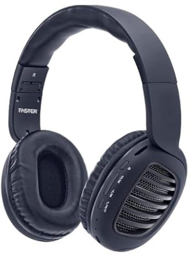 Faster S4 OnEar Headphones Wireless Pure Bass Sound - Foldable Wireless Headphones - Image 2