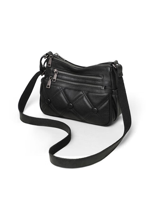Yuyula Leather Handbag, Women's Crossbody Bag, Light Luxury Mom Bag, Middle-aged And Elderly Birthday Gift For Girlfriend - Image 2