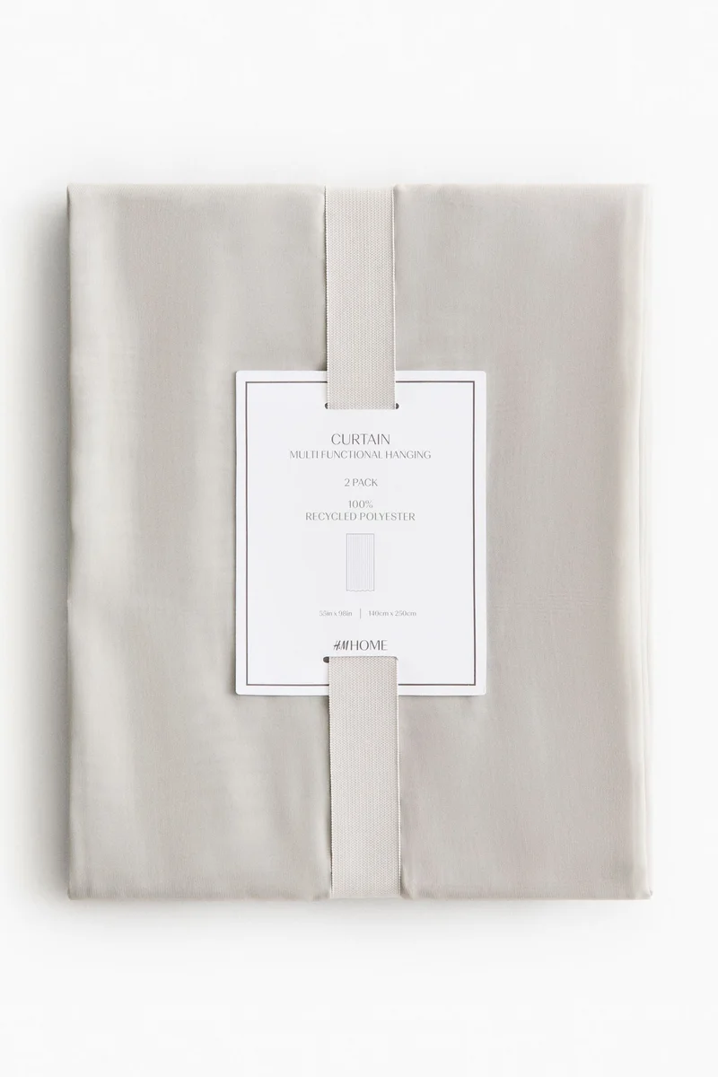 H&M 2-pack curtain lengths
