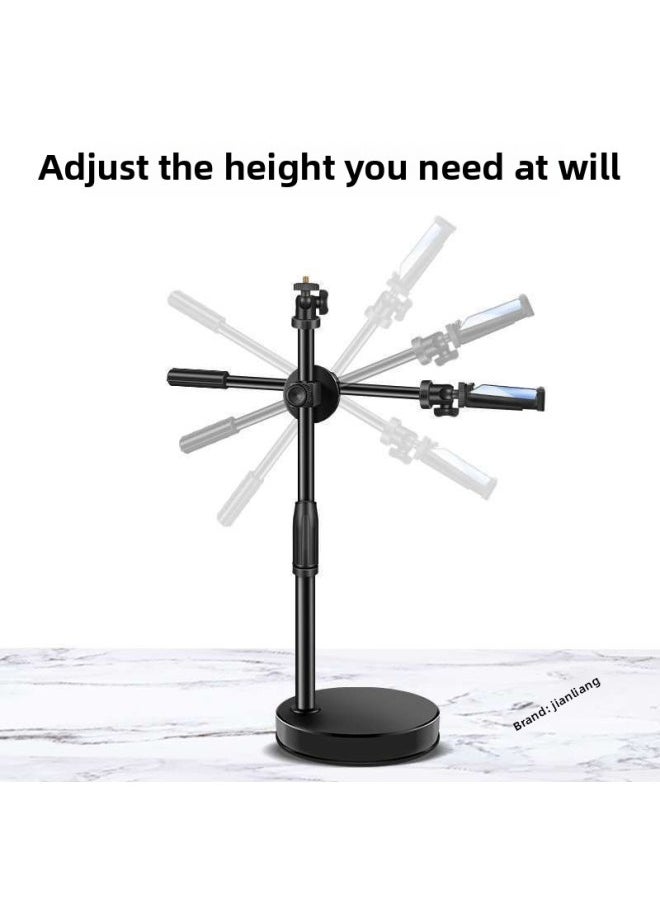 General - Fill Light Photography Live Broadcast Small Desktop Food Lighting Spotlight Taobao Live Studio Photography Soft Light Led Square-Light Source Color:Vertical Shooting 2.1m Bracket + Large Panel Light - Image 1