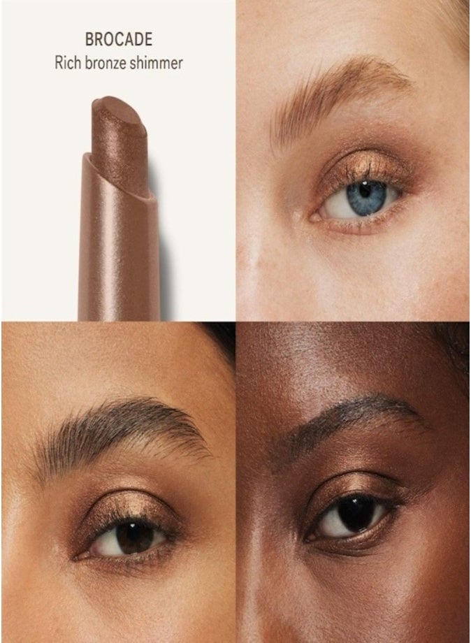 ILIA Eye Stylus Shadow Stick – Long-Lasting Cream Eyeshadow 1.5 g | Brocade - shimmer rich bronze - Image 3