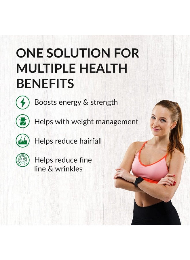 HEALTHKART هيلث كارت HK فايترز بروتين أب للنساء (فانيليا، 500 جرام) | بروتين نباتي مع الصويا، مصل اللبن، مزيج بناء الكولاجين، البيوتين، جارسينيا والشاي الأخضر | من أجل القوة والجمال - Image 4