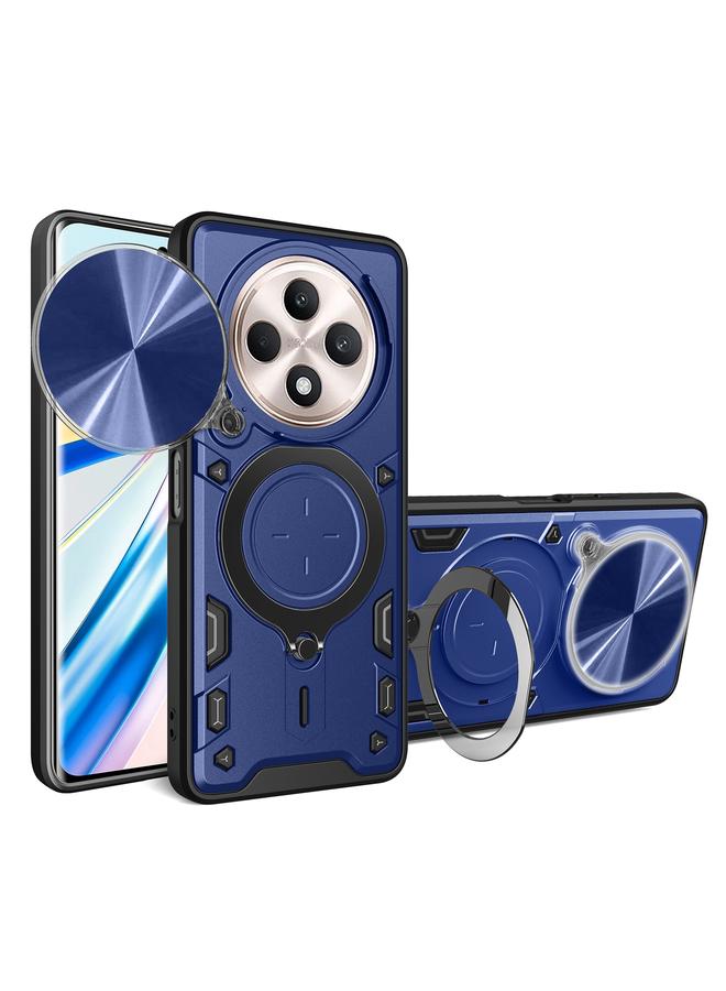 S-TOP Case For OPPO Reno12 F 5G Global CD Texture Sliding Camshield Magnetic Holder Phone Case - Image 1