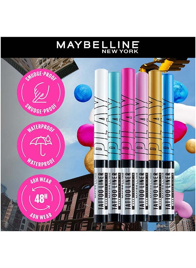 MAYBELLINE NEW YORK - Tattoo Liner Play - Smudge-Proof, Long-Lasting & Waterproof Liquid Eyeliner - Image 1
