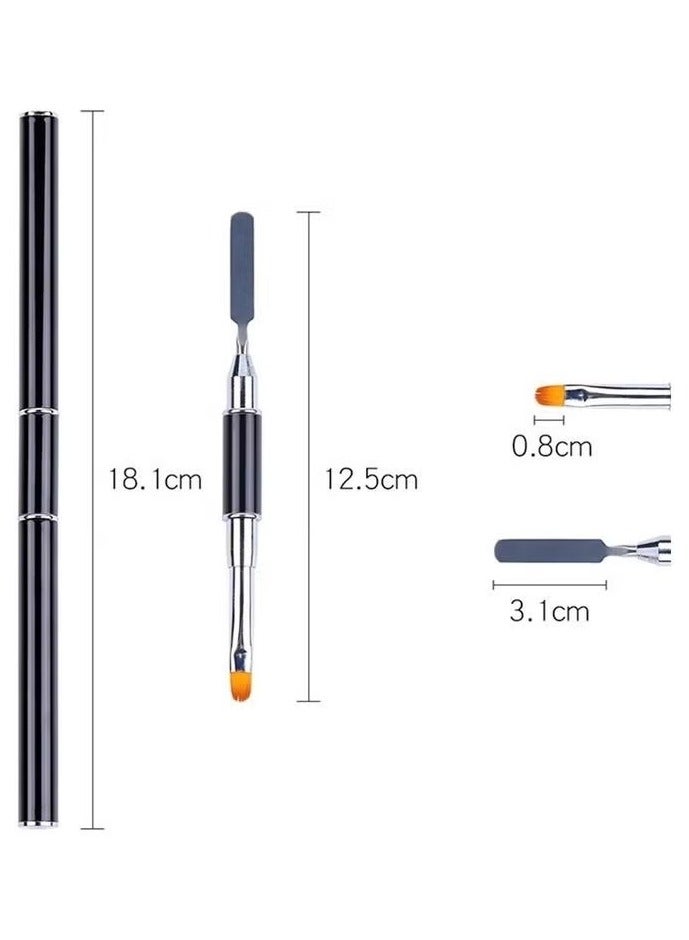 ORiTi Double End Brush Pusher Multi Function UV Gel Acrylic Painting Pen Multicolour - Image 3