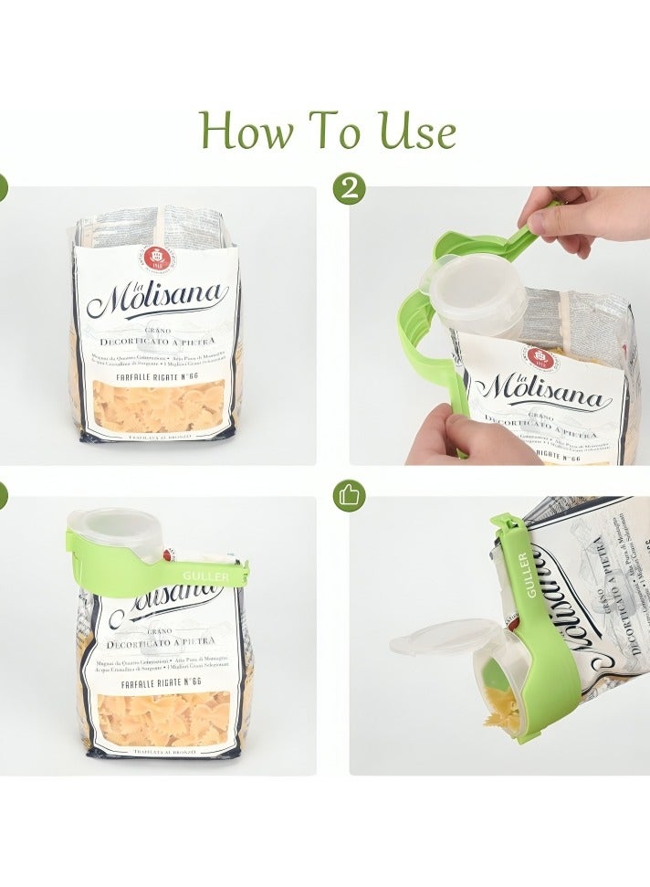 Close Clip Food Storage Bags, 5x1.7x2.2 inch - Black White - Image 5