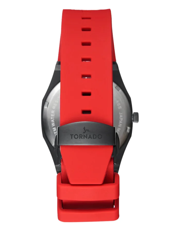 تورنيدو ساعة يد رجالية بسوار سيليكون بعقارب - - مم