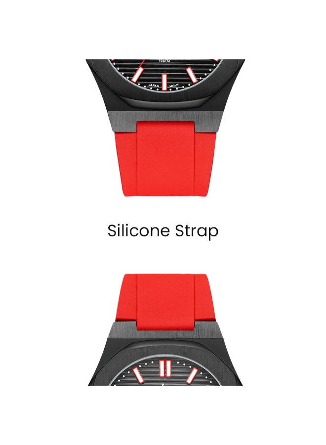 تورنيدو ساعة يد رجالية بسوار سيليكون بعقارب - -  مم - Image 2