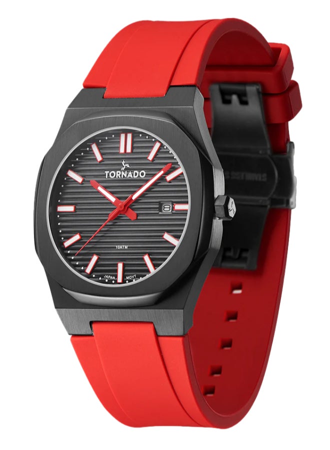تورنيدو ساعة يد رجالية بسوار سيليكون بعقارب - -  مم - Image 3