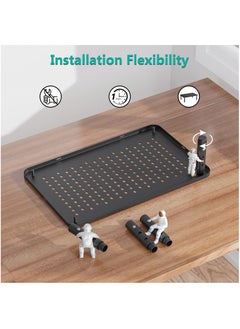 FlashHawk 2 Pack Monitor Stand Riser, 3 Height Adjustable, Laptop Holder for Office, with Ventilation Holes​, ​​Space-Saving Efficiency, Black  - Image 5