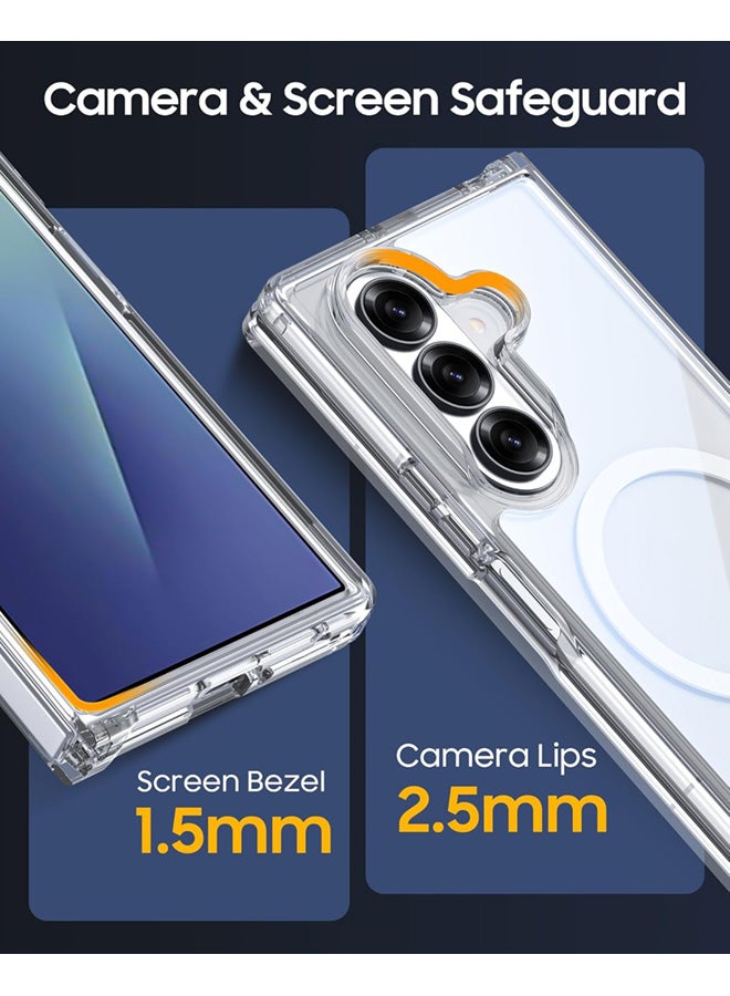 سجيت غطاء مغناطيسي لهاتف Samsung Galaxy Z Fold 7 (إصدار 2025) مع دعم MagSafe، حماية من الصدمات، مقاوم للاصفرار والخدوش - Image 4