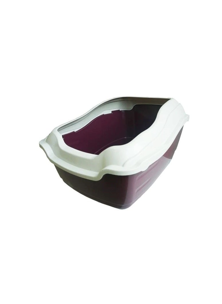 Thunder Paws Thunder Paws Foggy High Back Dark Grey Cat Litter Tray  - Image 1