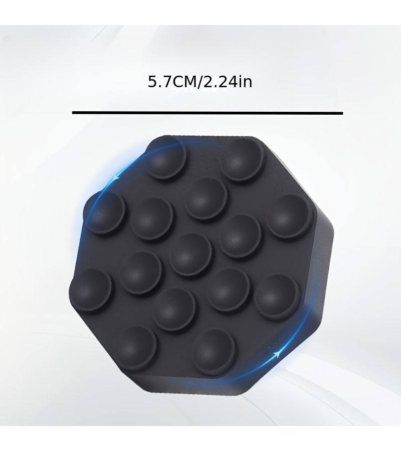 4 Black Antivibration Pads for Washing Machine Suction Cup Feet Anti Slip Shock Absorbing - Image 3
