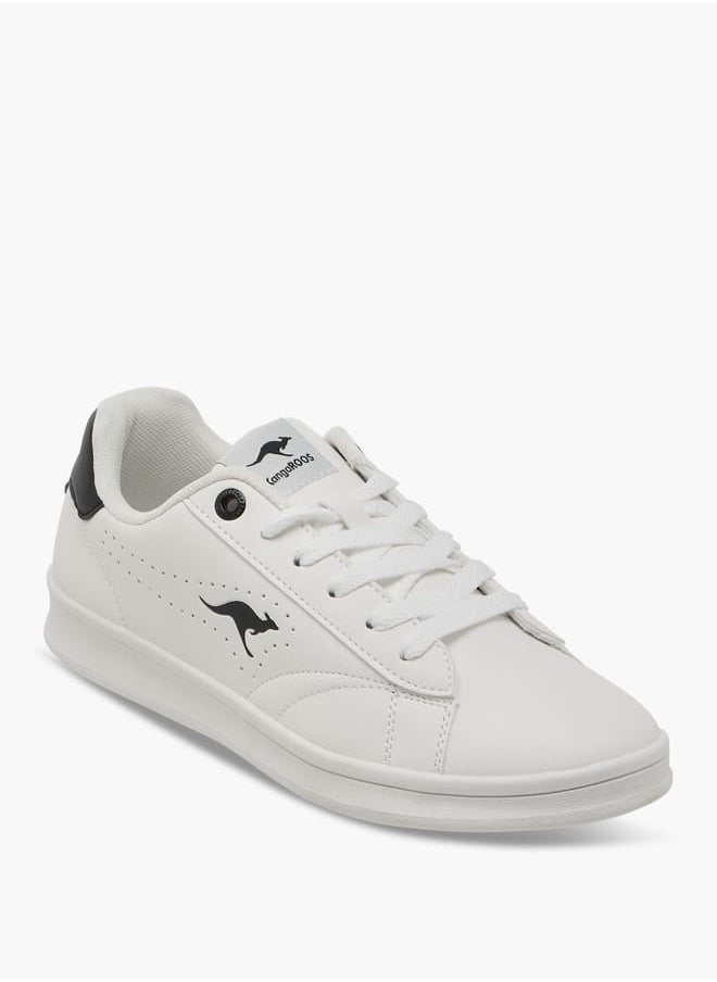 kangaROOS Women's Logo Detail Sneakers With Lace-Up Closure  - Image 2
