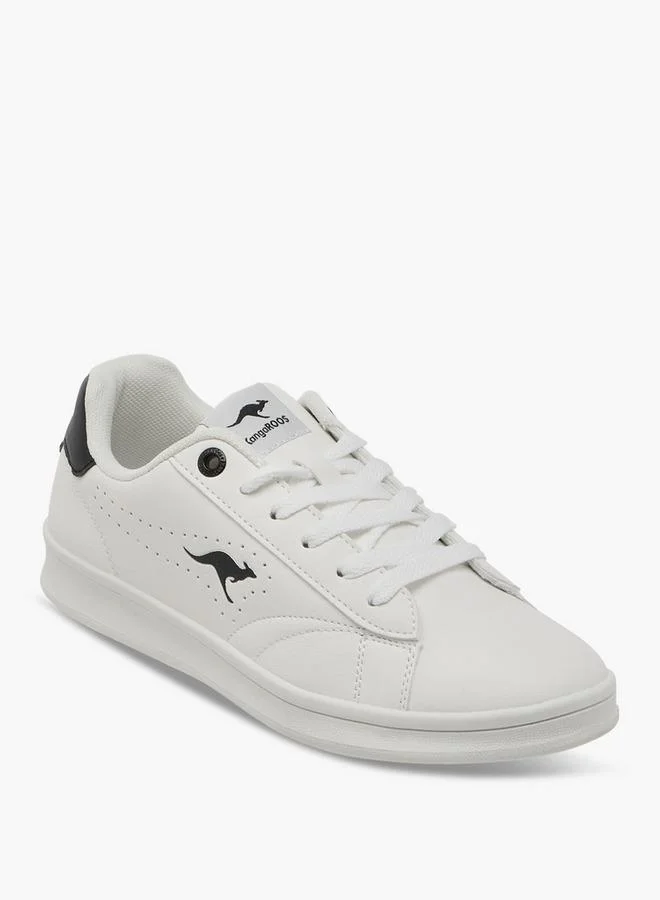 Kangaroos Women's Logo Detail Sneakers With Lace-Up Closure