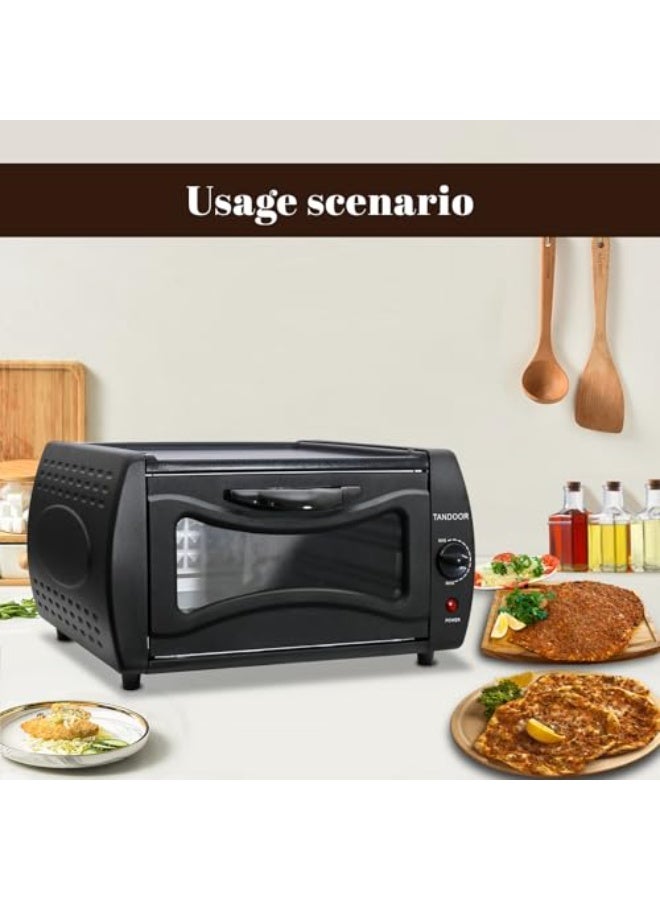 Tando Grill and Roast Electric Oven Make Authentic Indian Breads & Pizza Bake Naan, Roti, Manakish, Lahmacun & Tandoori Chicken. 2100W, 750°F, 15L Countertop Oven - Image 5