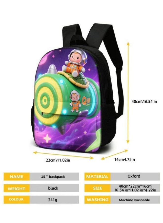 Bright Li Fire Fashion is unlimited! Cartoon bag three-piece set, suitable for a variety of scenes for students and teenagers (available for students, children, friends on outings, mountain climbing, schooling, etc.) - 35 - Image 5