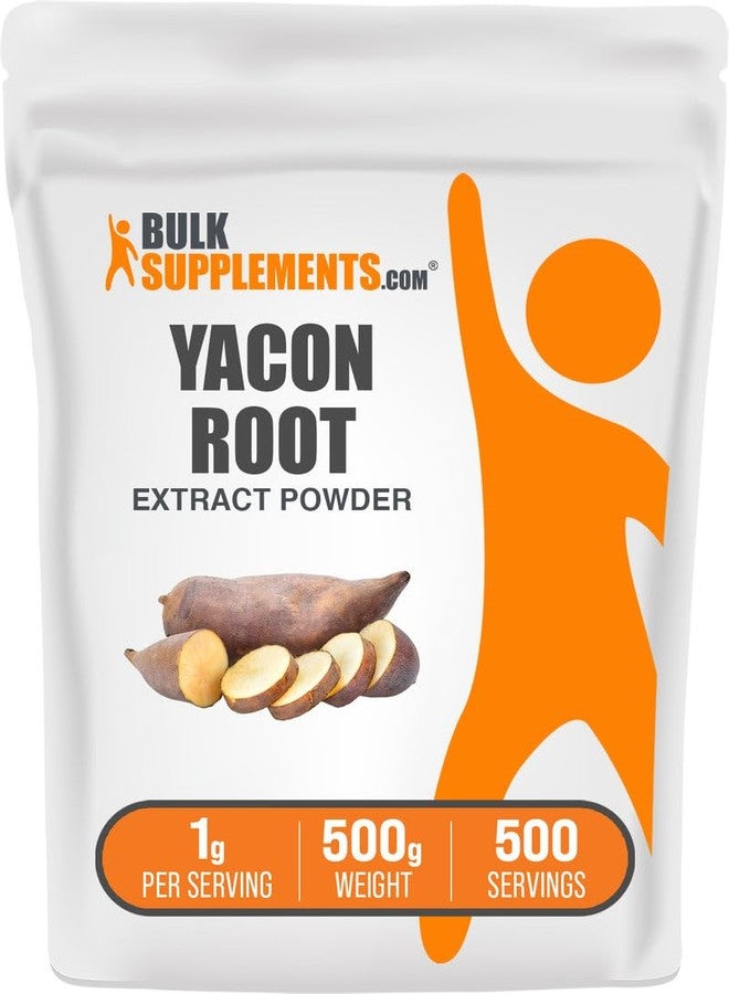 بالك سابلمنتس مسحوق مستخلص جذور الياكون من BulkSupplements.com - بديل للسكر، مُحلي طبيعي بالألياف - خالٍ من الغلوتين، 1 غرام لكل حصة، 500 غرام (1.1 رطل) (عبوة واحدة) - Image 1