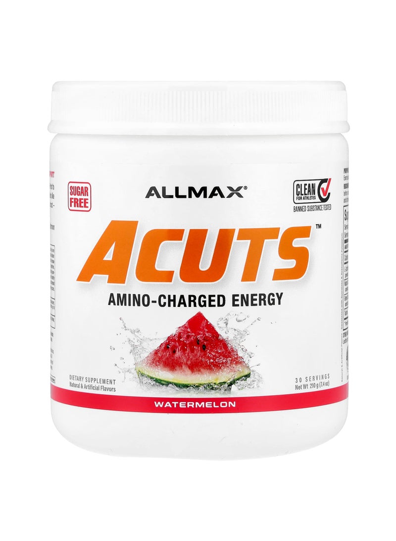 Allmax ACUTS, Amino-Charged Energy, Watermelon, 7.4 oz (210 g)