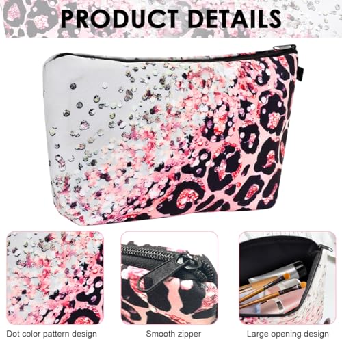 MAYCREATE® Makeup Bag Travel Toiletries Bag Fashion Makeup Bag Zipper Pouch Stationeries Storage Pouch Accessories Organizer Bag, 9.1"x5"x2.2" - Image 3